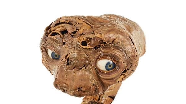 Original E.T. mechanical head from Steven Spielberg’s 1982 film sold at auction